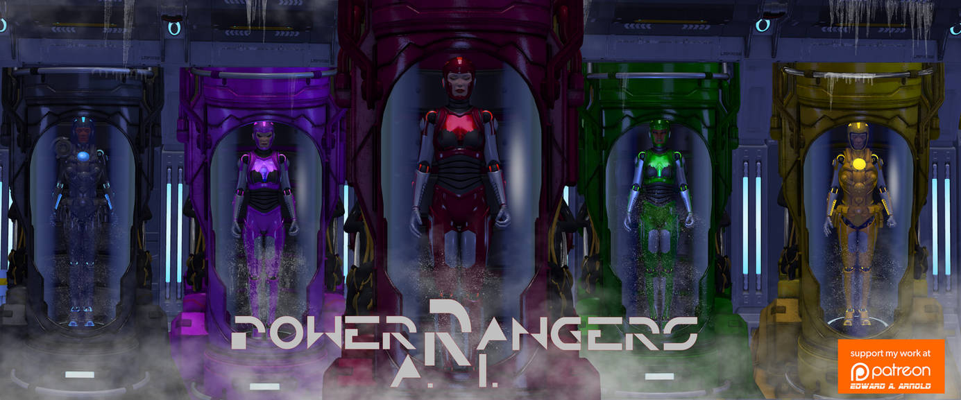 POWER RANGERS A.I. (Artificial intelligence) by blackzig on DeviantArt
