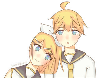 rin and len fanart  