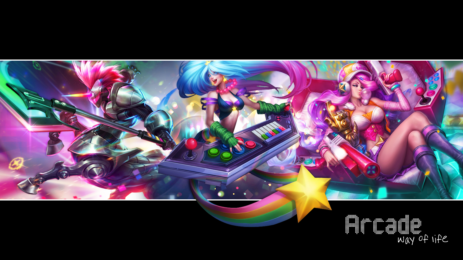 League of Legends - Arcade Wallpaper by Asheralia on DeviantArt