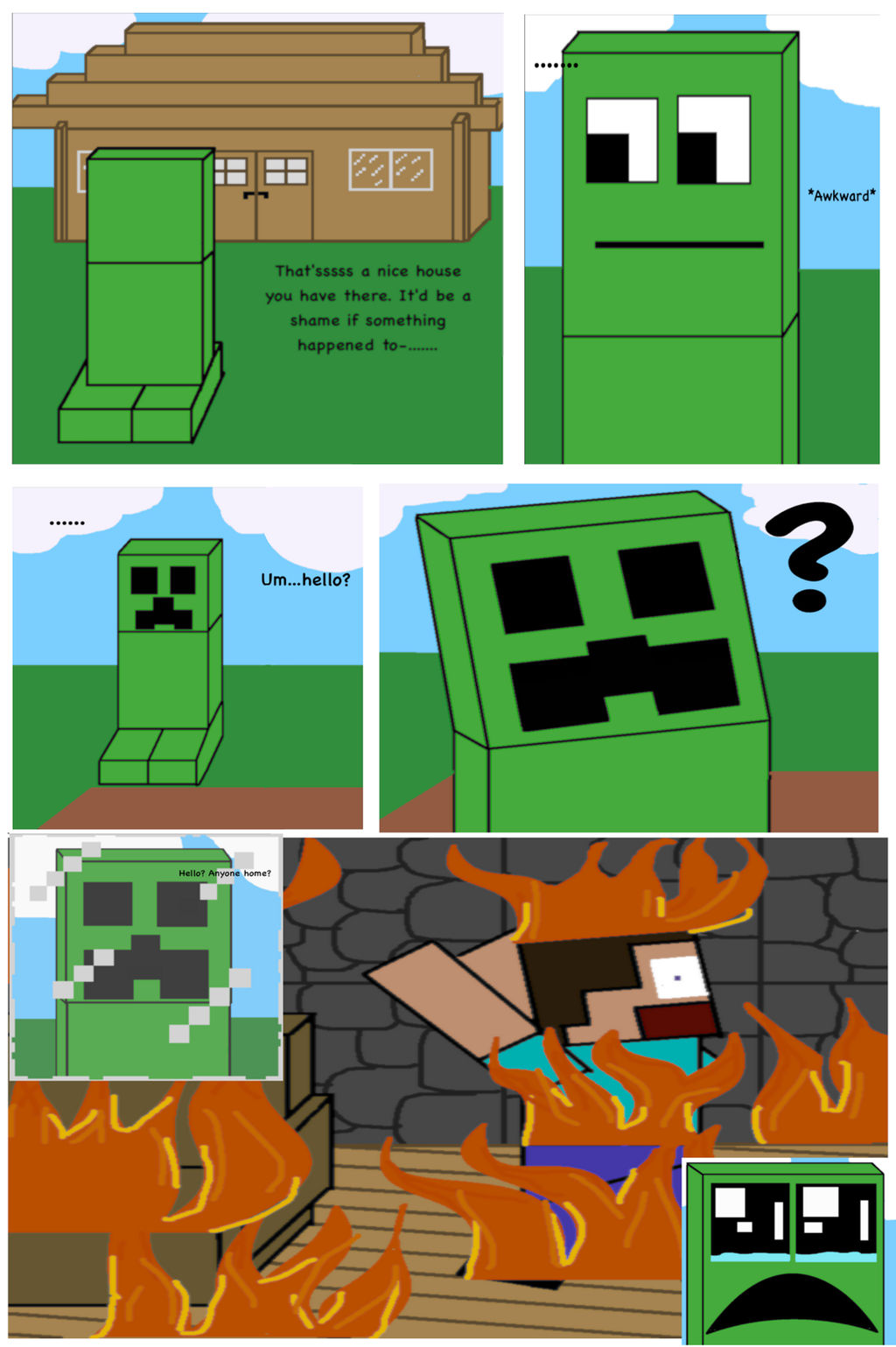 A Minecraft Related Comic by HoneyFluff on DeviantArt