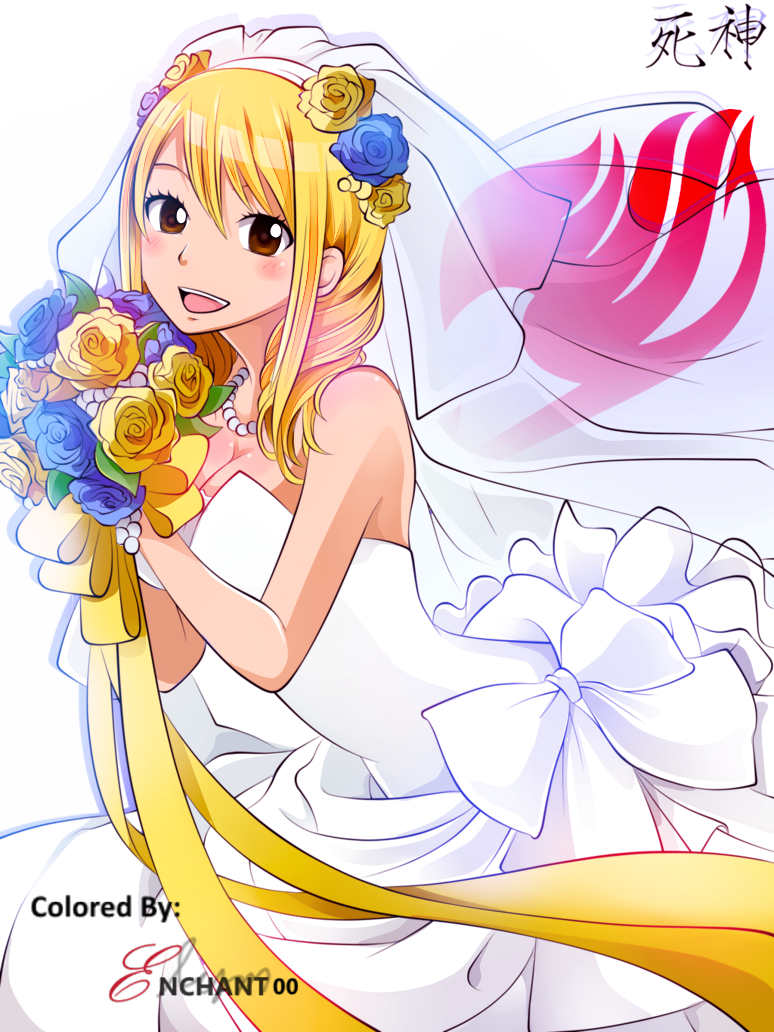 fairy tail wedding dress anime Mirajane Strauss | Lisanna looks so beautiful in a wedding dress. I can't wait to attend her real wedding one day Ep 163 #fairytail #fairytailguild