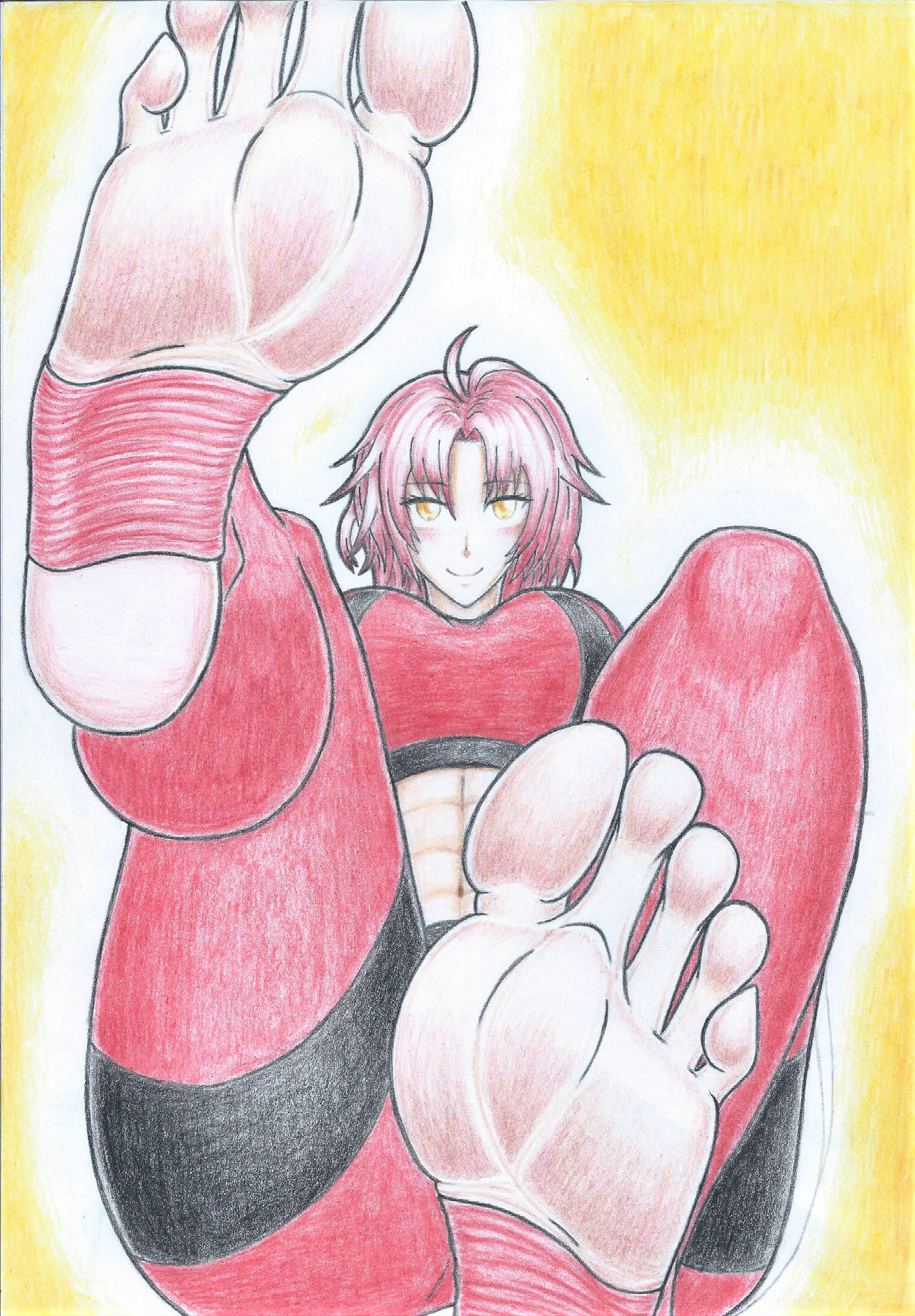 Traditional Art on CuteAnimeFeet DeviantArt