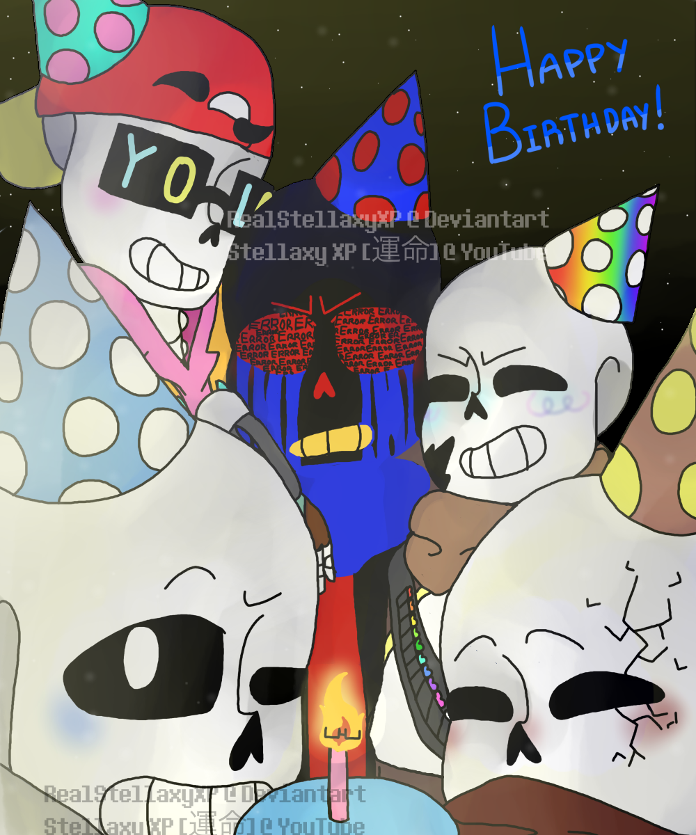 Happy Birthday Undertale Aus By Realstellaxyxp On Deviantart