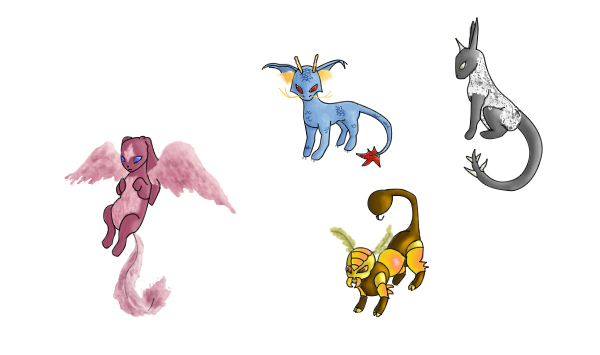 Fake Eevee Evolutions by Dorielf on DeviantArt