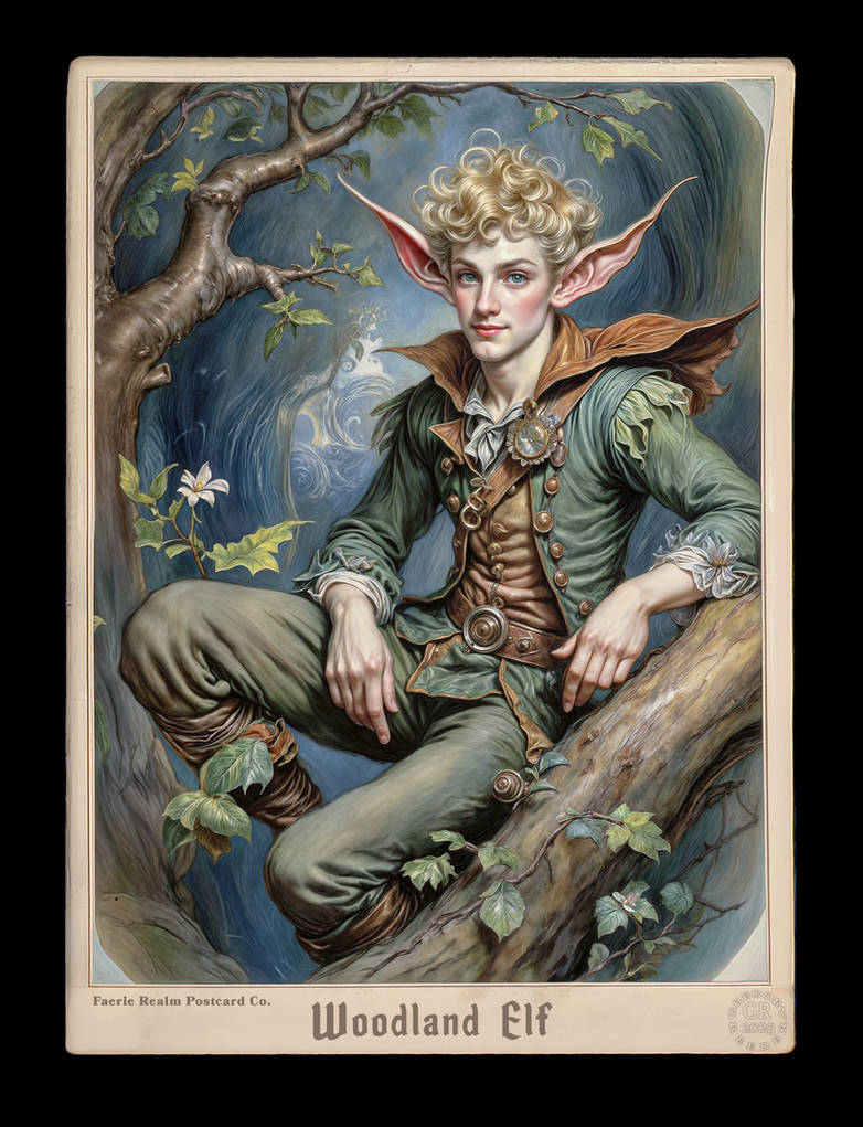 Postman Elf Woodland Elf Postcard Design by SFBEY on DeviantArt