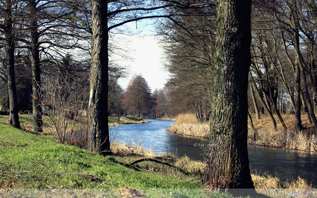 Spring on the Canal Wallpaper