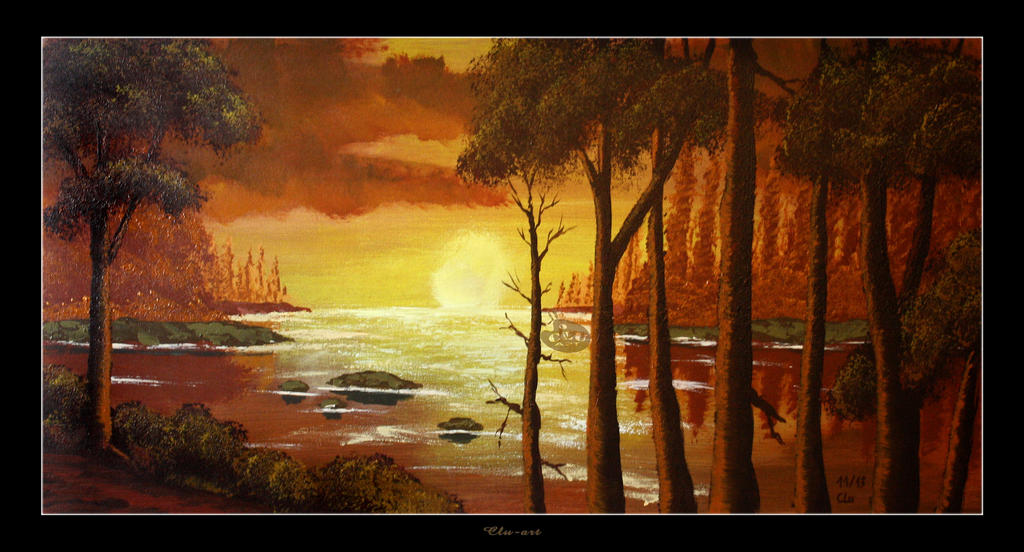 Autumn at the Bay by Clu-art Autumn at the Bay by Clu-art
