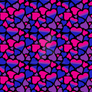 Bisexual Pride Hearts Pattern