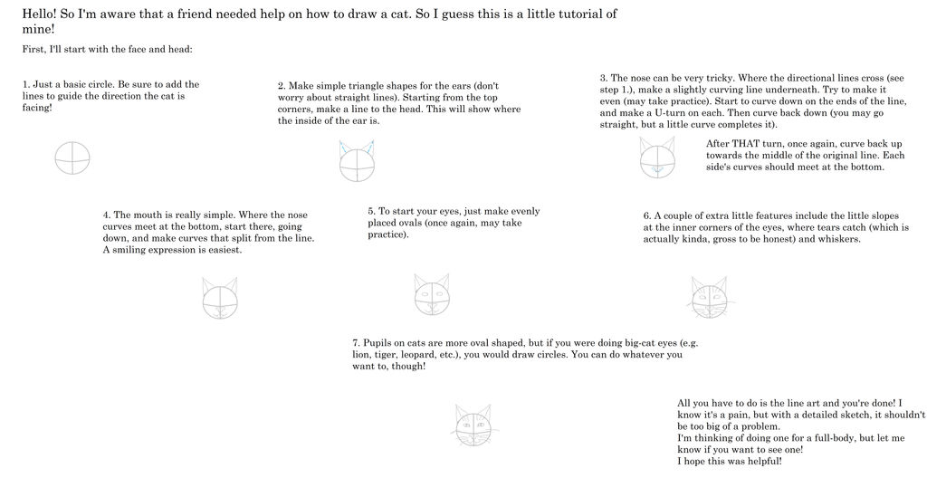 Cat Face Tutorial by Lovely-Tigress on DeviantArt