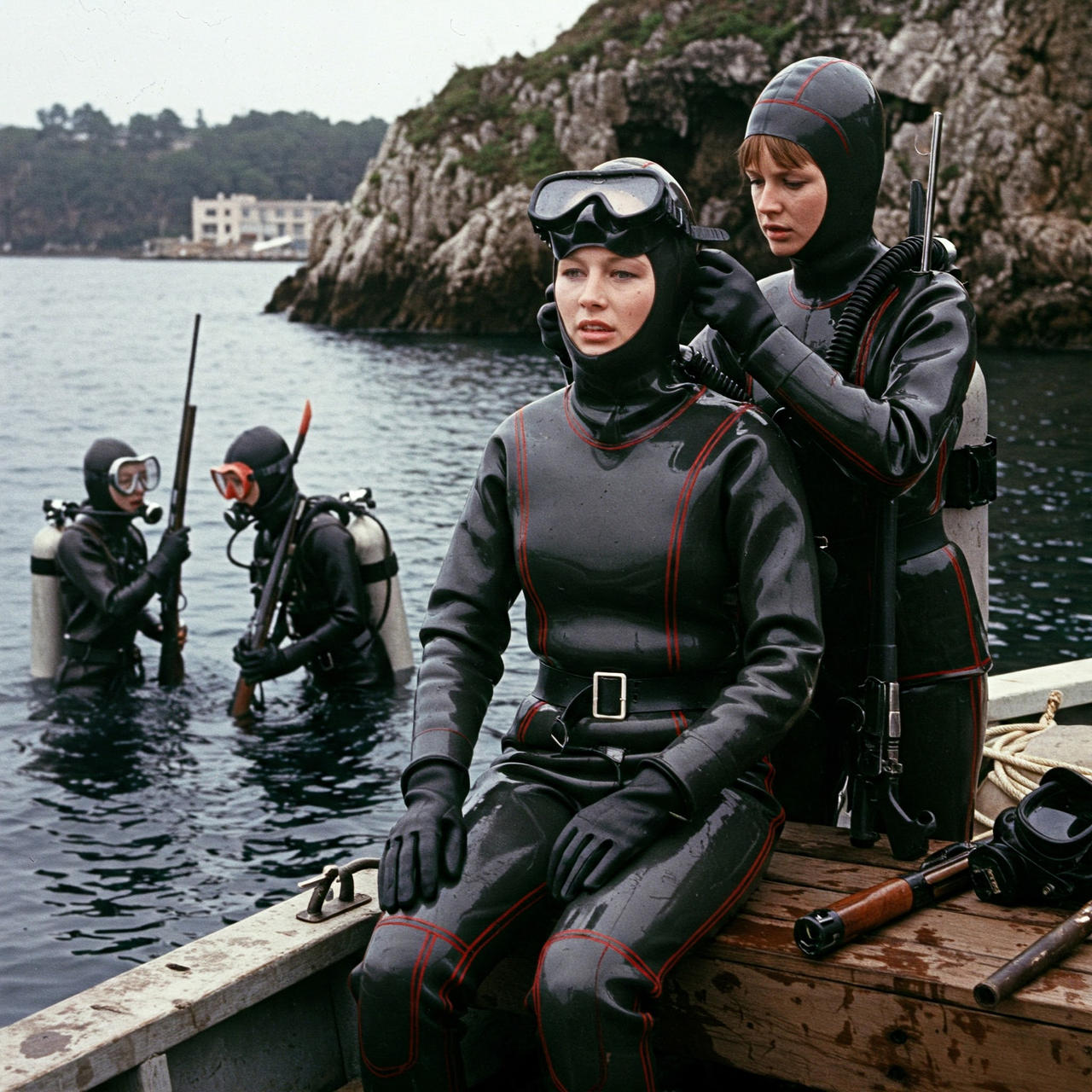 AI 164 1960s Spectre Frogwomen Gearing Up By ScubaFantasyDivers On ai-164-1960s-spectre-frogwomen-gearing-up-by-scubafantasydivers-on