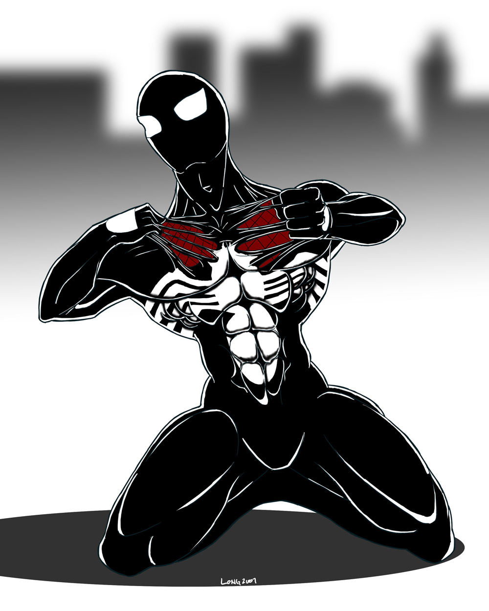 Symbiotic Spiderman by sweetjimmy