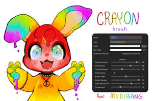 (FREE) Medibang Crayon Brush!