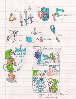 Zelda classroom doodles