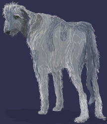 Irish Wolfhound MS Paint Drawing