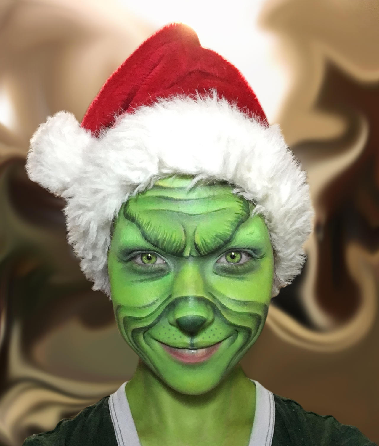 Grinch makeup by Demonhugger69 on DeviantArt