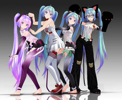 MMD Tda Append MIKU Four