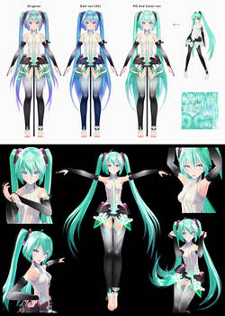 Tda Miku Append : Project DIVA Hair Color version