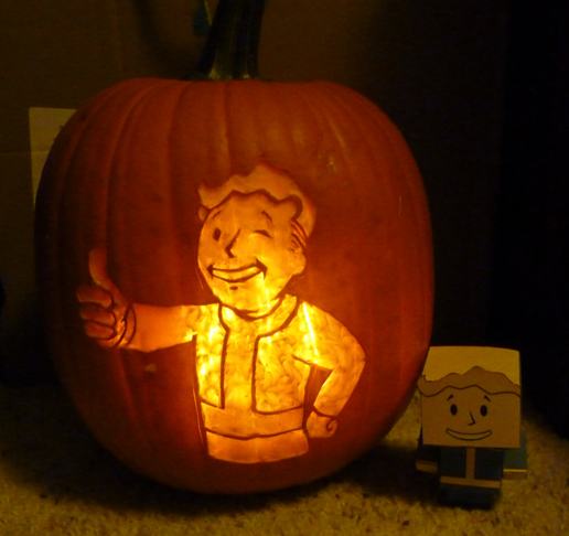 Fallout - vault boy pumpkin