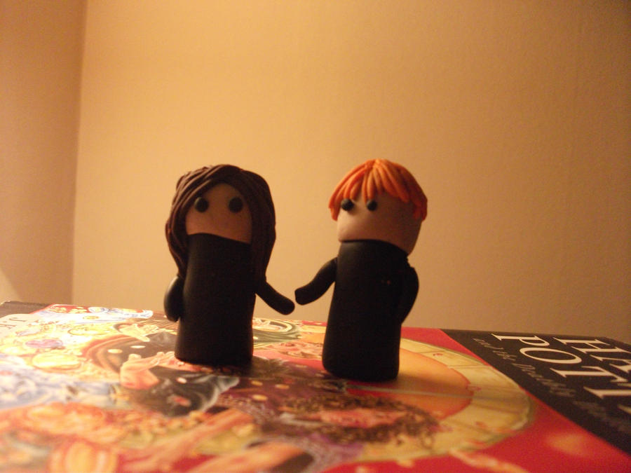 Hermione + Ron. fimo