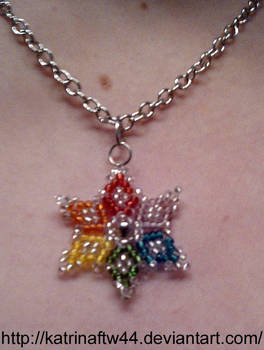 Rainbow pendant for Meesha