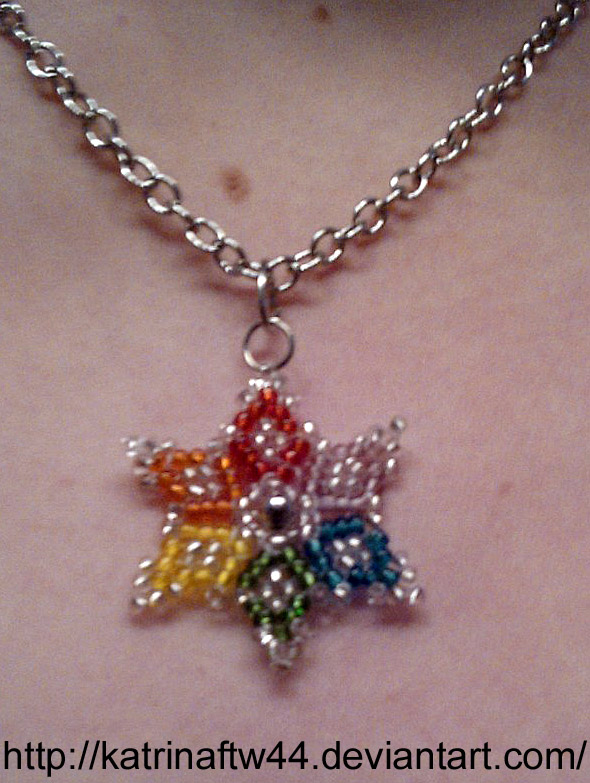 Rainbow pendant for Meesha