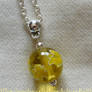 Yellow Glass Lampwork Pendant