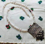 Rose Quartz Indian Necklace by KatrinaFTW44