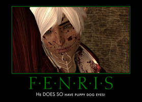 Dragon Age 2: Fenris Puppy Eyes Poster