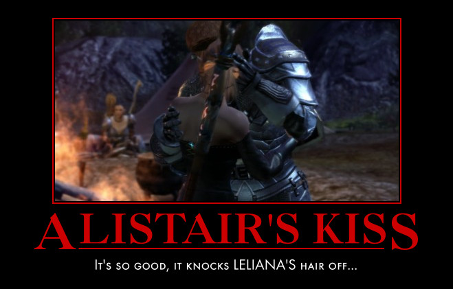 Dragon Age: Alistair's Kiss Poster