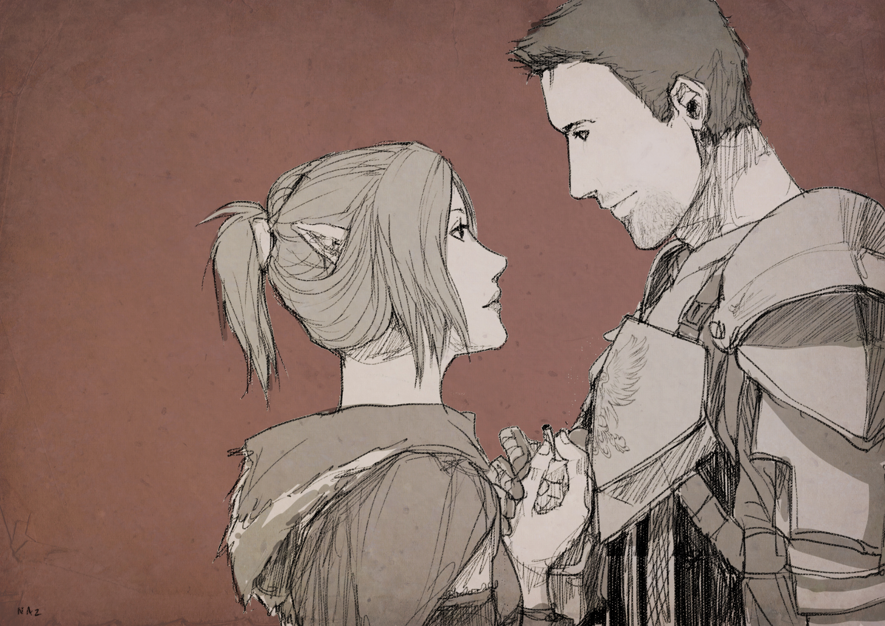 Mahariel x Shianni  Dragon age, Beautiful art, Deviantart