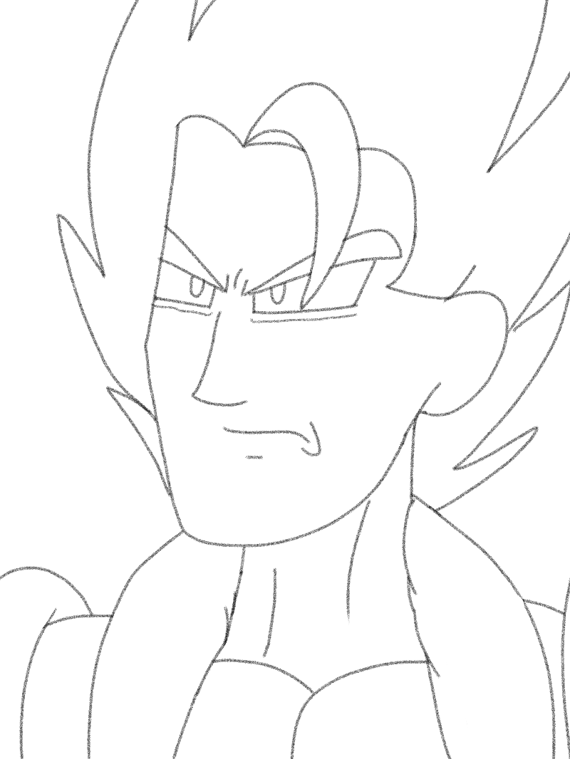 Lineart - Gogeta SSJ4 by el-maky-z on DeviantArt