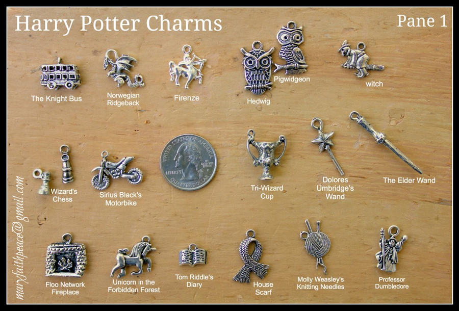 Harry Potter Pewter Charms EXTENSIVE Collection by maryfaithpeace on  DeviantArt