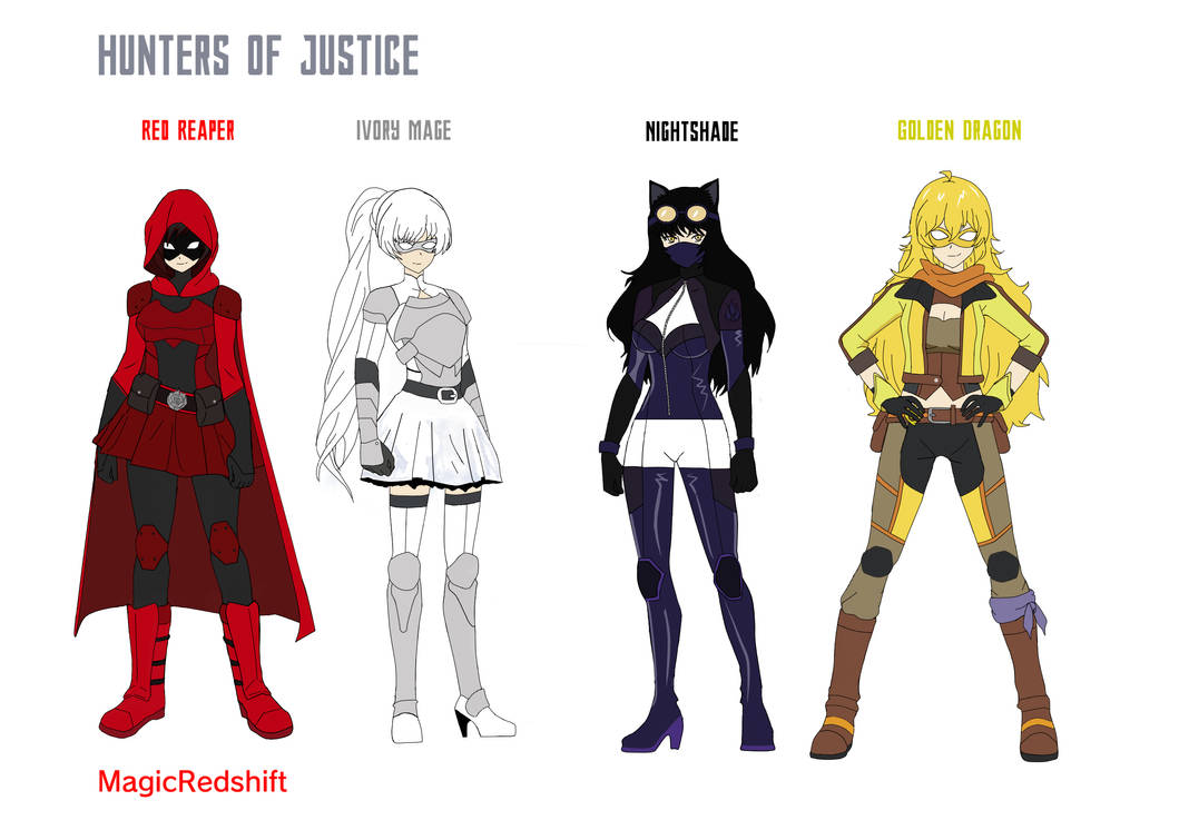 Hunters of Justice - Team RWBY by MagicRedshift on DeviantArt