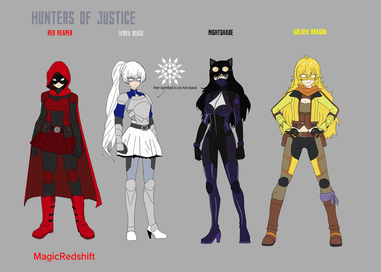 Hunters of justice-Team RWBY-2.O by MagicRedshift on DeviantArt