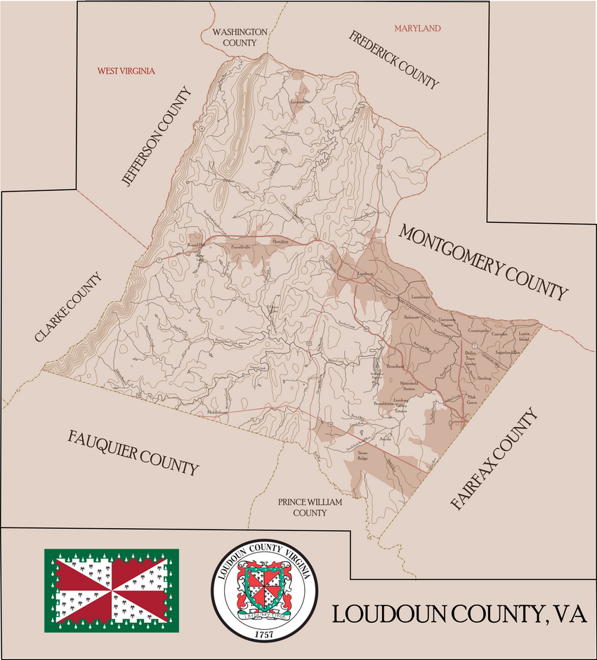 map of loudoun county va by coliop kolchovo on deviantart