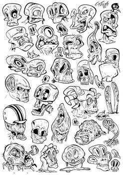 SKETCH TIME: Zombie faces