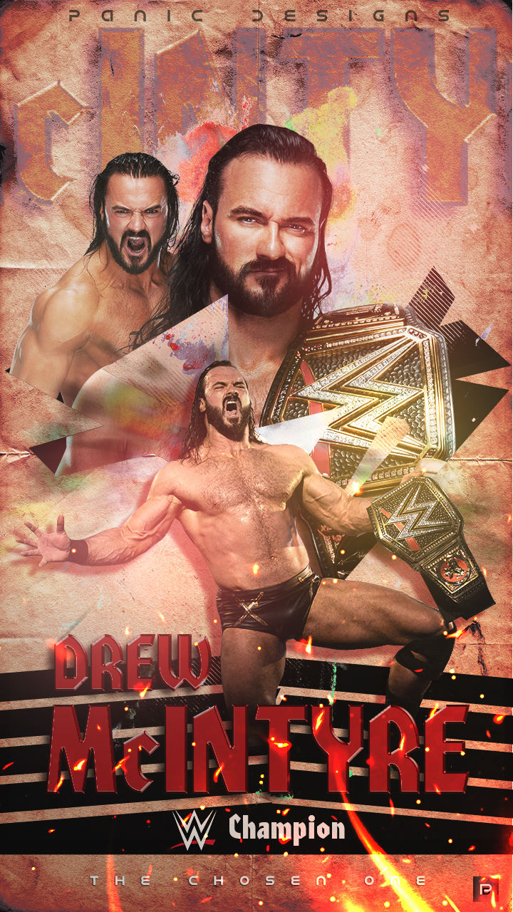 drew mcintyre wwe champion wallpaper by