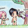 Sakura y Sasuke en el Eden