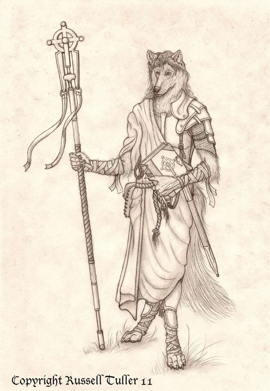 Anthro Wolf Cleric