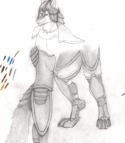 Wolf Anthro Armor Study