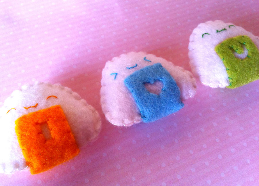 Kawaii ''I love you'' Onigiri Plushies