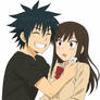 Noctis hugging Mei