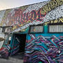 Graffiti filled Music Venue in LA