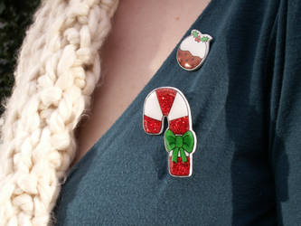 Christmas brooches