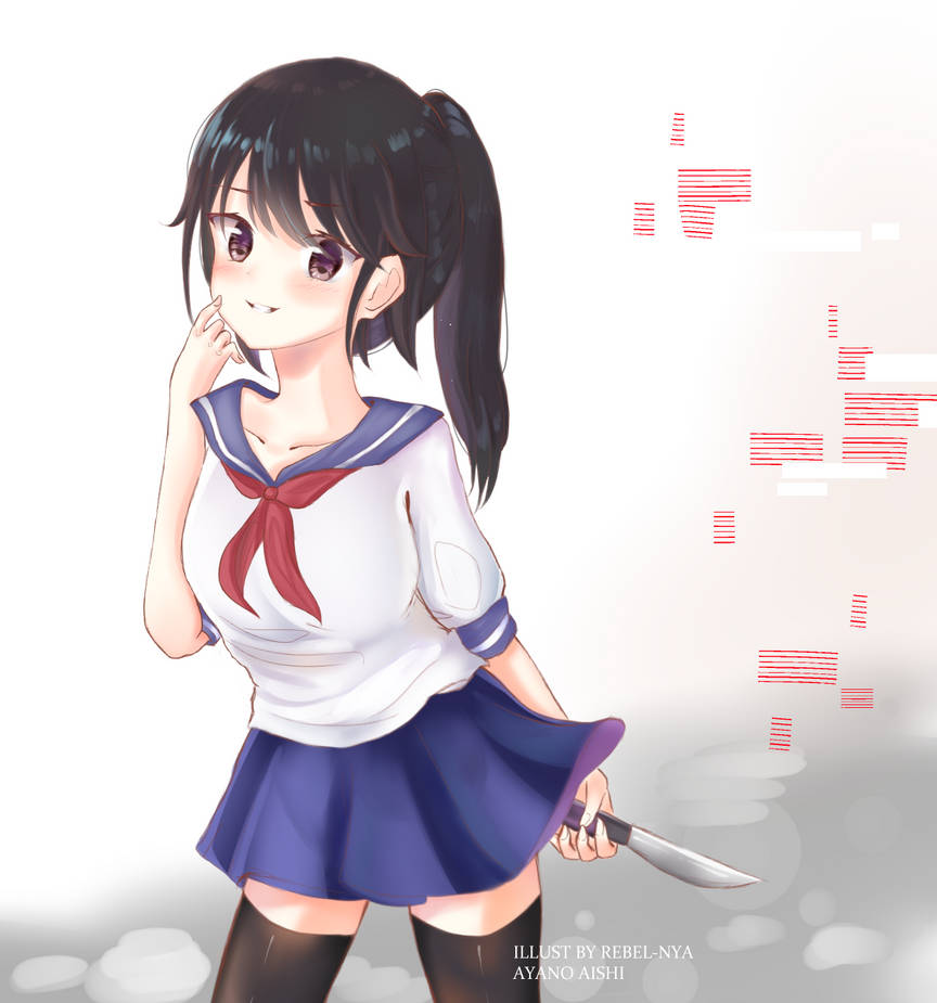 Ayano Aishi Fanart By Rebel Nya On Deviantart