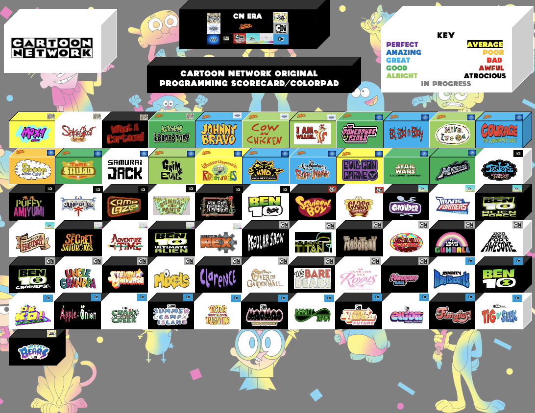 Cartoon Network Original Programming Colorpad by Sam19326 on DeviantArt