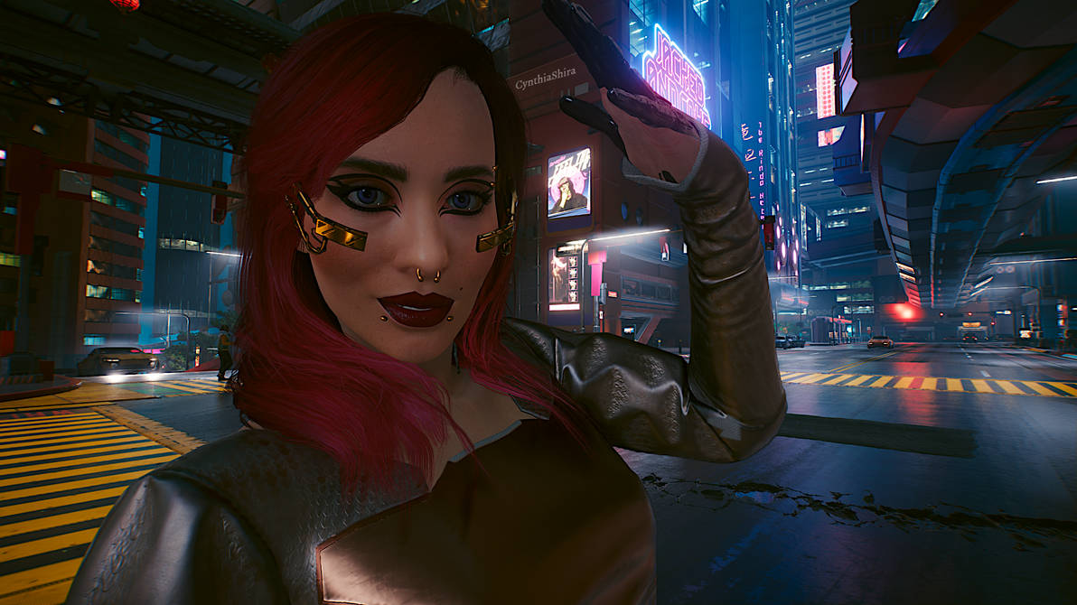 Cyberpunk 2077 Female V Selfie by CynthiaShira on DeviantArt