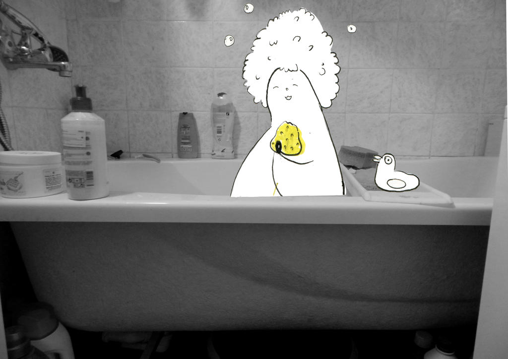 Deviantart Rabbit Bath Bath time! by BarbarianIllustrator on DeviantArt