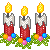 Divider Xmas candles