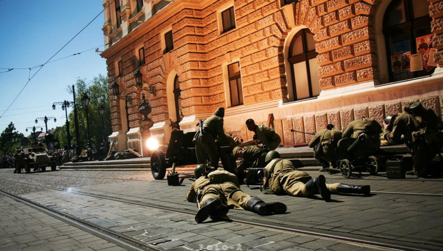 Reenactment in Slovakia (WWII.)